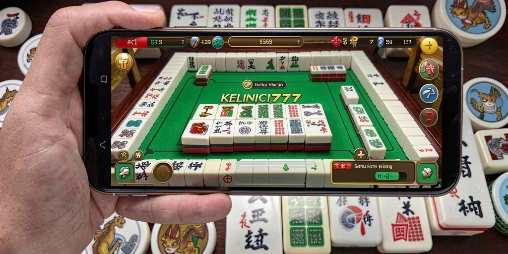 Tampilan gameplay seru KELINCI777 dalam permainan Mahjong.