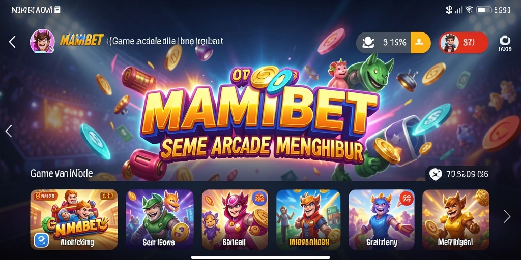 Screenshot MAMIBET menampilkan aksi seru di gameplay Arcade.