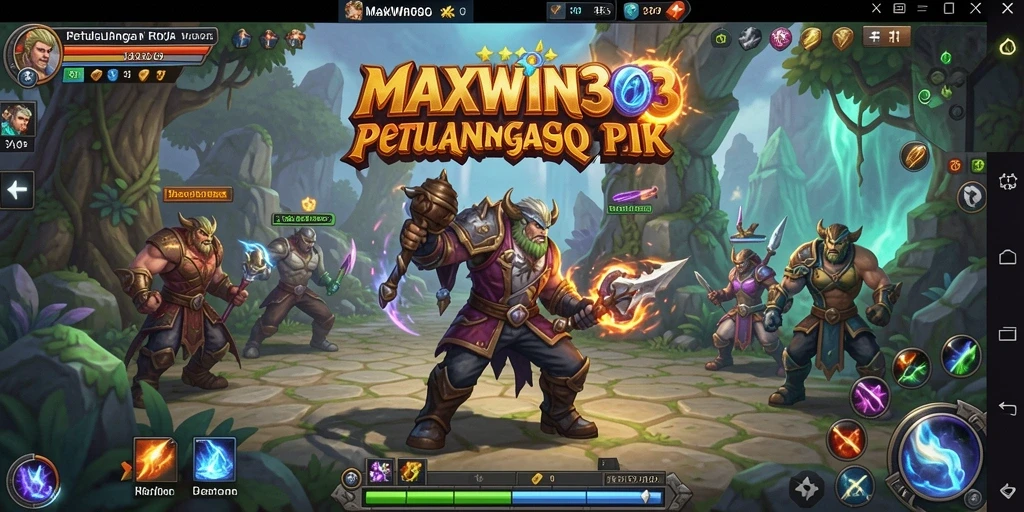 Tampilan gameplay MAXWIN303 yang menakjubkan dan penuh aksi RPG.