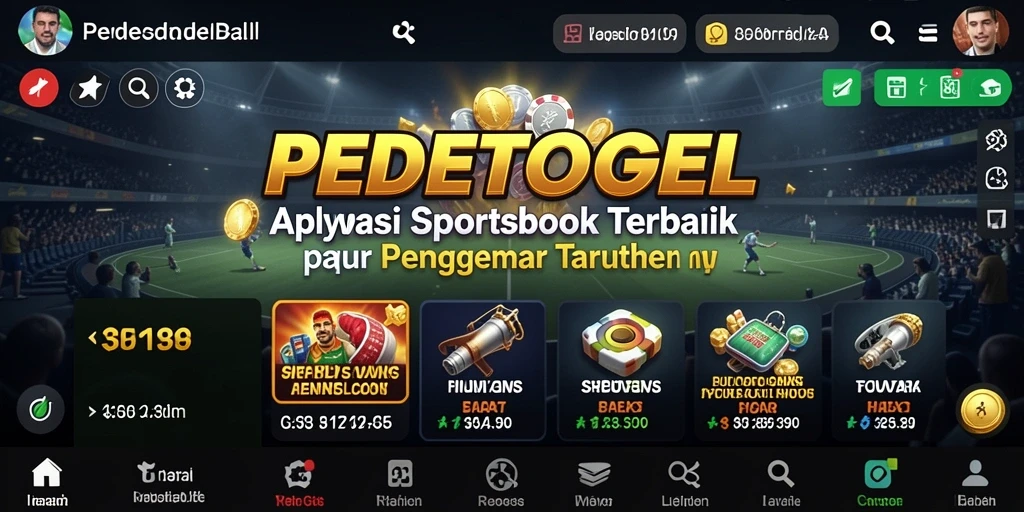 Tampilan gameplay menarik dari aplikasi PEDETOGEL.