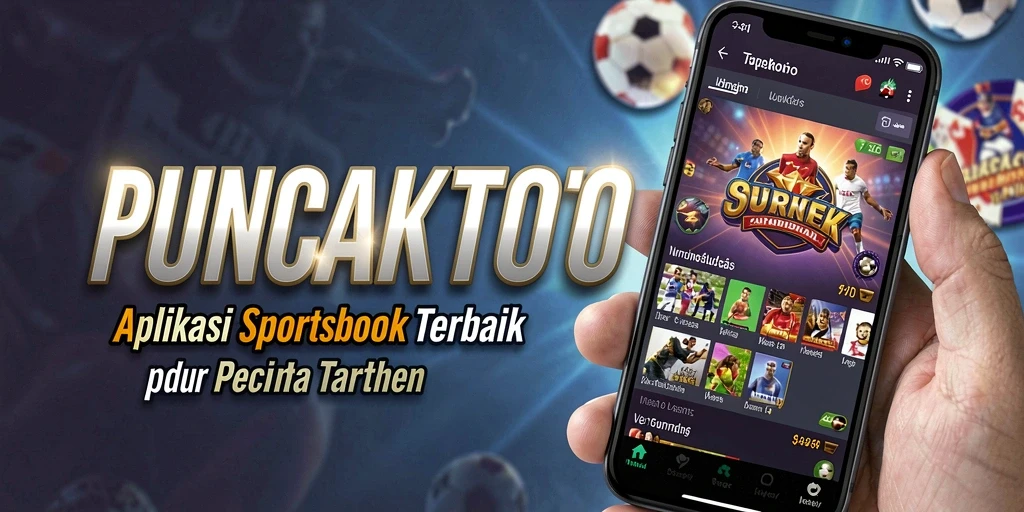 Tampilan interaktif PUNCAKTOTO dalam taruhan olahraga.