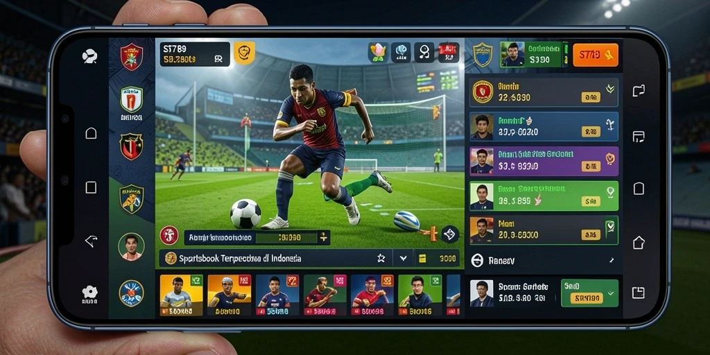 Screenshot gameplay ST789 yang menampilkan antarmuka taruhan olahraga.