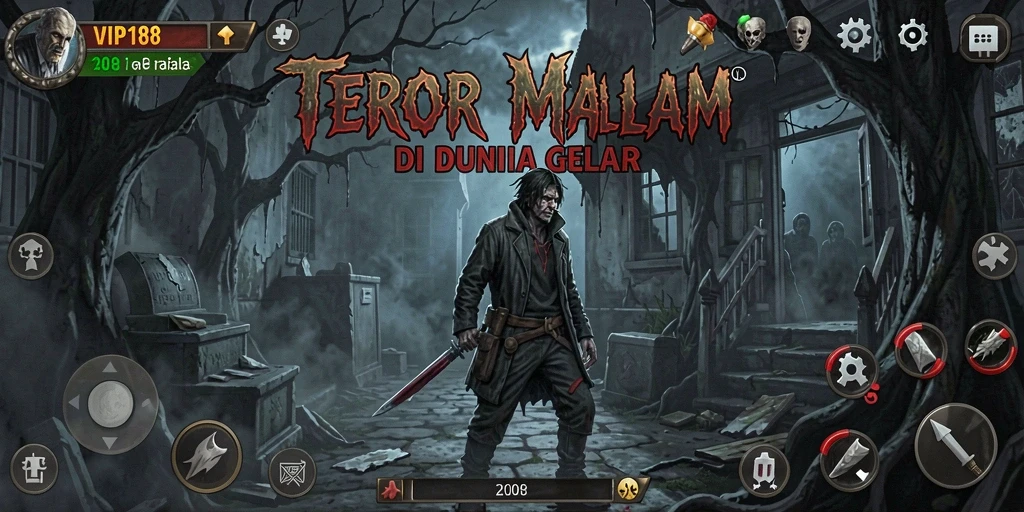 Gameplay menakutkan dengan suasana gelap dan mencekam.